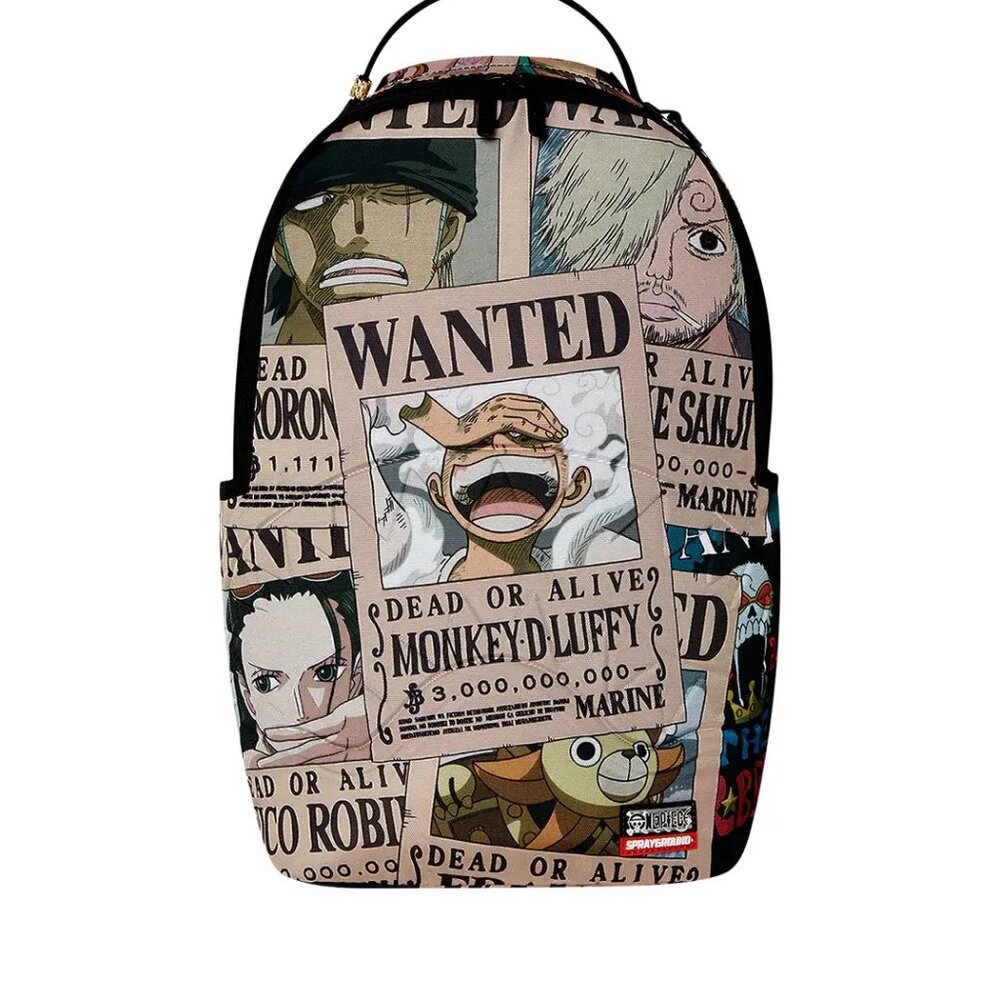 Sprayground One Piece Wanted Shark Posters Backpack